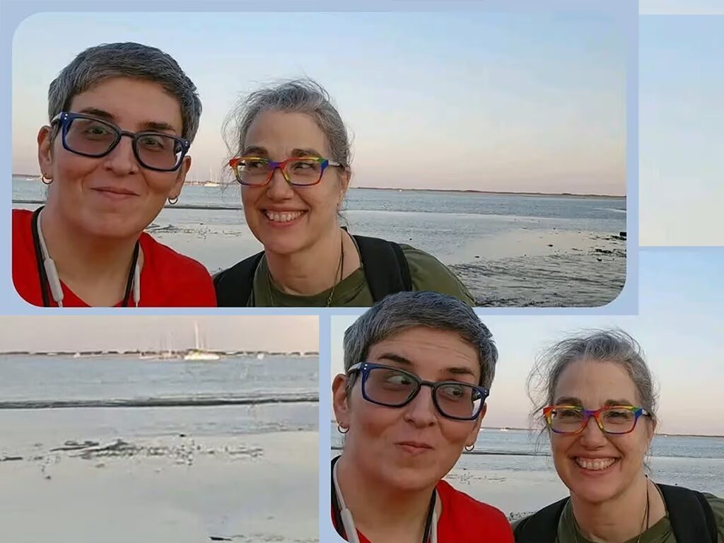 happiness together at the ocean